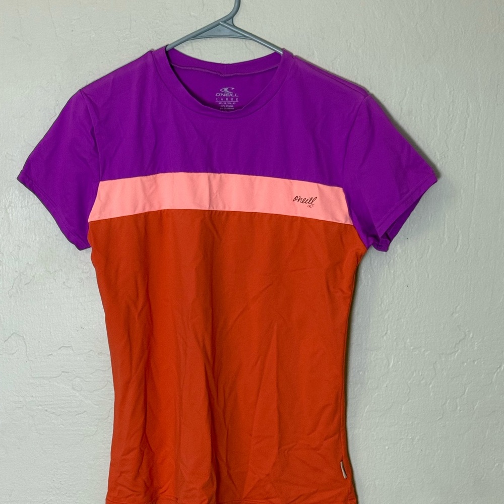 O’Neill Women's Purple and Orange Top women’s large